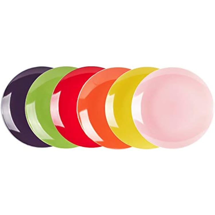 Stoneware Coupe Shape Dinner Plate 10.5 inch- Set of 6, Very Rose