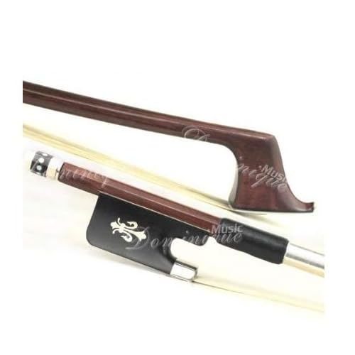 D Z Strad Cello Bow Brazil Wood Peccatte Copy 44 Full Size with Ebony Fleur-de-lis Frog 44 - Brazil Wood