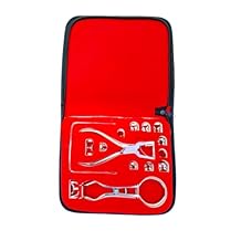 Rubber Dam Kit for Dentistry with Clamps, Punch & Frame (18-Piece Set)