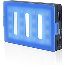 LUX-1600 Mini LED Video Light Panel On Camera Light Portable CRI95 Bi-Color with 16 LED Dimmable Bulbs for DSLR Camera Mobile Phone Camcorder Lighting