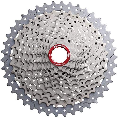 SunRace MX9X Cassette - 11-Speed 10-42t Metallic Silver for XD Driver Body