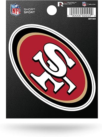 Rico Industries NFL Unisex Die Cut Team Logo Short Sport Sticker